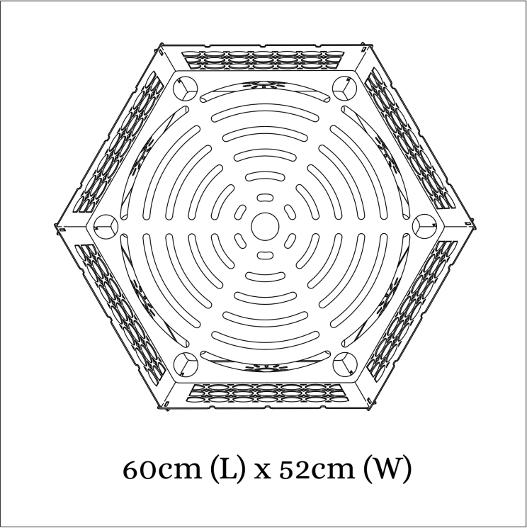 Joanna: Flat-Packed Steel Firepit